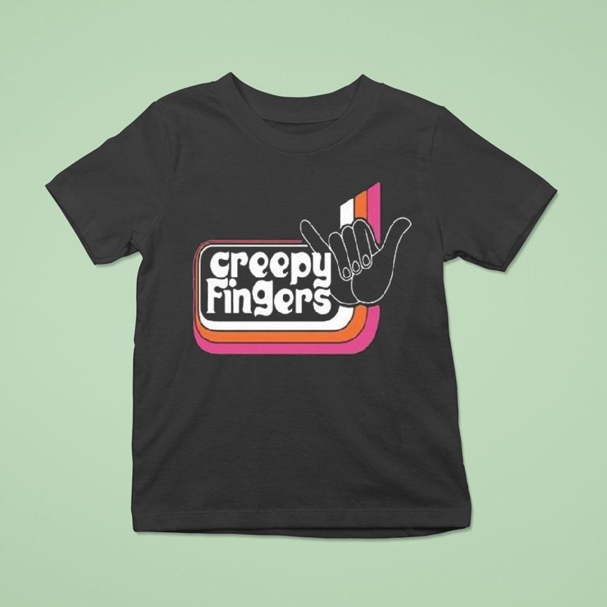 Creepy Fingers Black Aloha Shirt