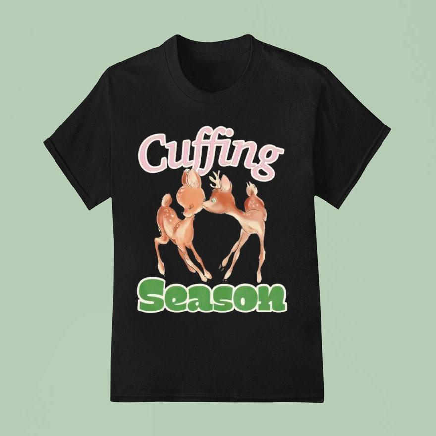 Cuffing Season Two Deer Graphic Shirt