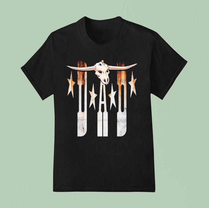 D-a-d Rust Stars Shirt