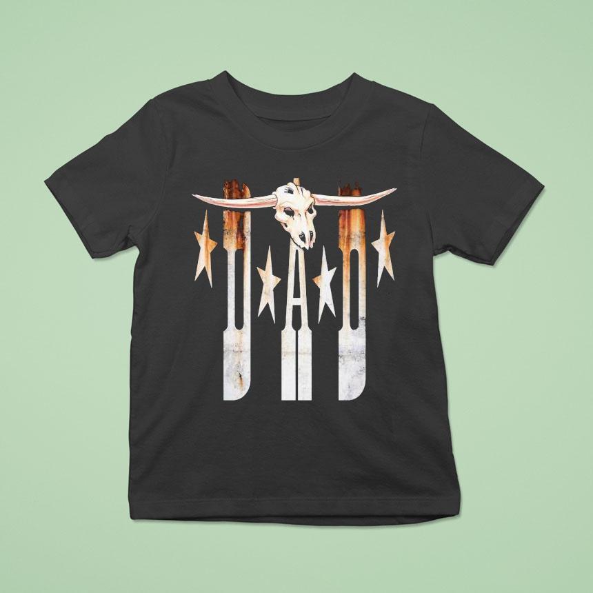 D-a-d Rust Stars Shirt