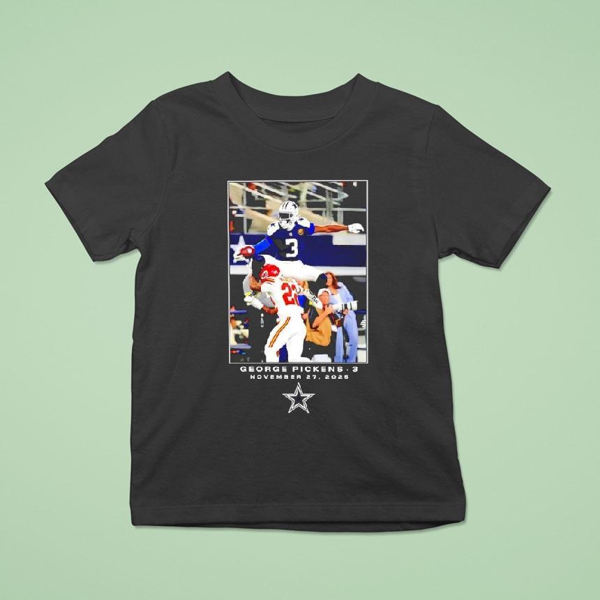 Dallas Cowboys George Pickens Nfl Novemer 27th 2025 Graphic Shirt