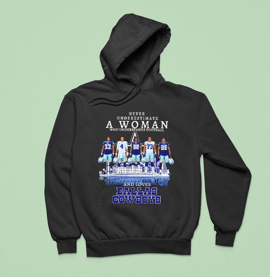 Dallas Cowboys Never Underestimate A Woman Who Understands Football Shirt Dallas Cowboys Never Underestimate A Woman Who Understands Football Shirt