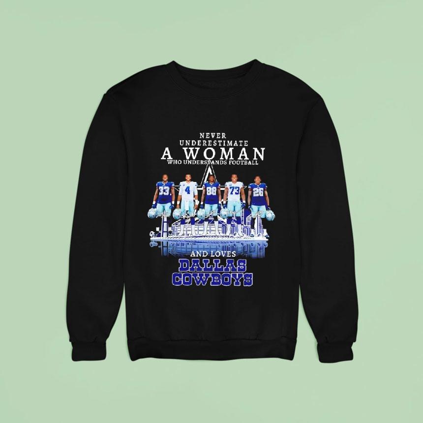 Dallas Cowboys Never Underestimate A Woman Who Understands Football Shirt Dallas Cowboys Never Underestimate A Woman Who Understands Football Shirt