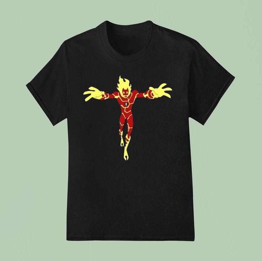 Dan 10 The Heatblast Daylight Curfew Shirt