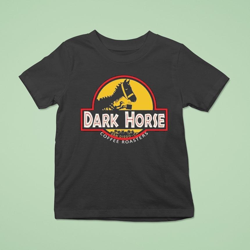 Dark Horse Coffee Roasters Jurassic San Diego Ca Horse Shirt