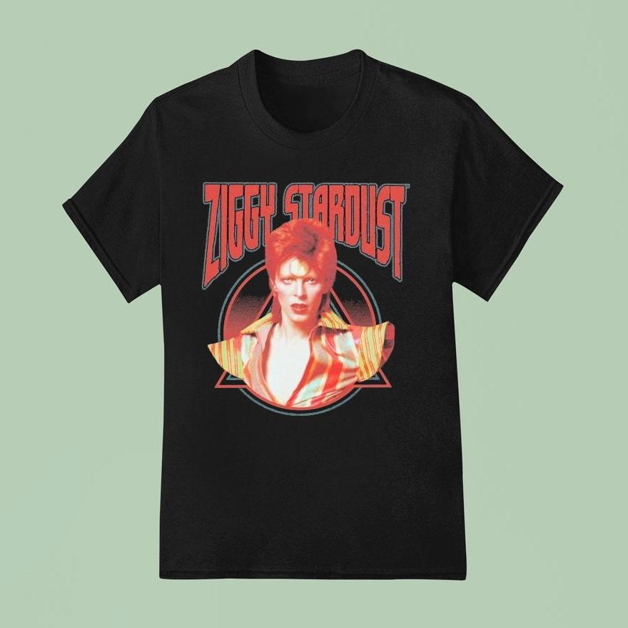 David Bowie Ziggy Stardust Photo Shirt