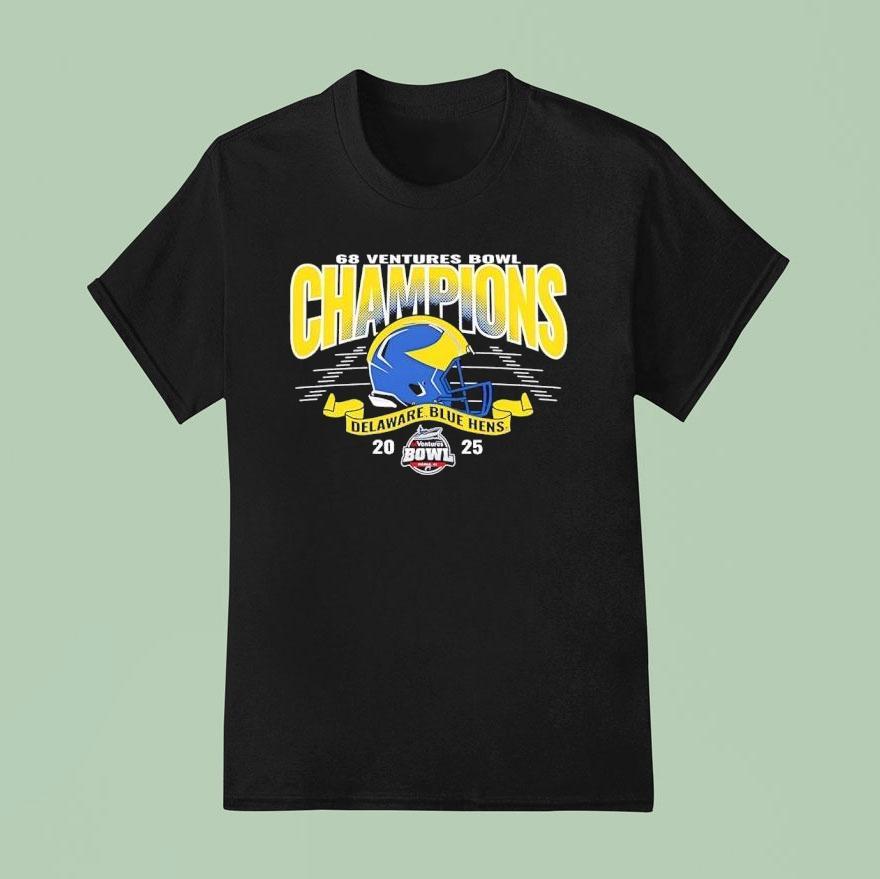 Delaware Fightin’ Blue Hens 68 Ventures Bowl Bound Champions 2025 Shirt
