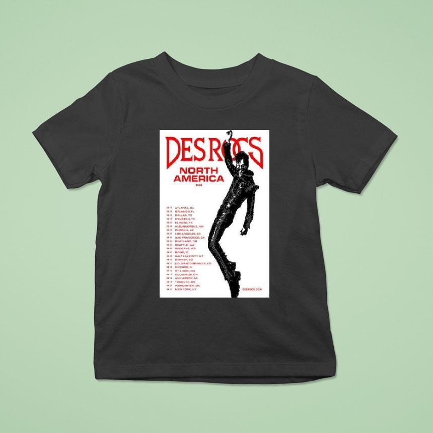 Des Rocs North America 2026 Tour Shirt