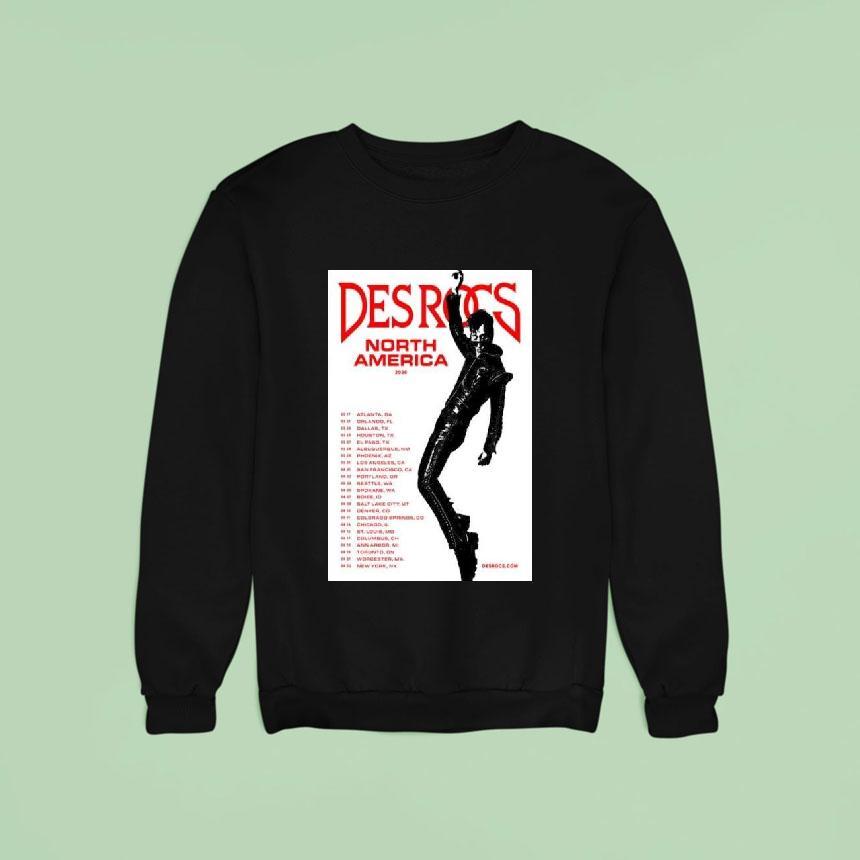 Des Rocs North America 2026 Tour Shirt Des Rocs North America 2026 Tour Shirt