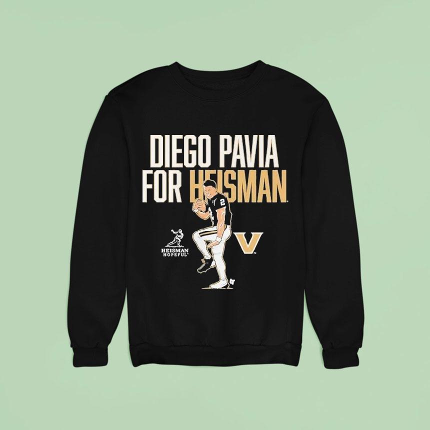 Diego Pavia For Heisman Statue Pose Vanderbilt Commodores Shirt Diego Pavia For Heisman Statue Pose Vanderbilt Commodores Shirt