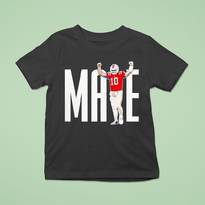Drake Maye 10 New England Patriots Shirt