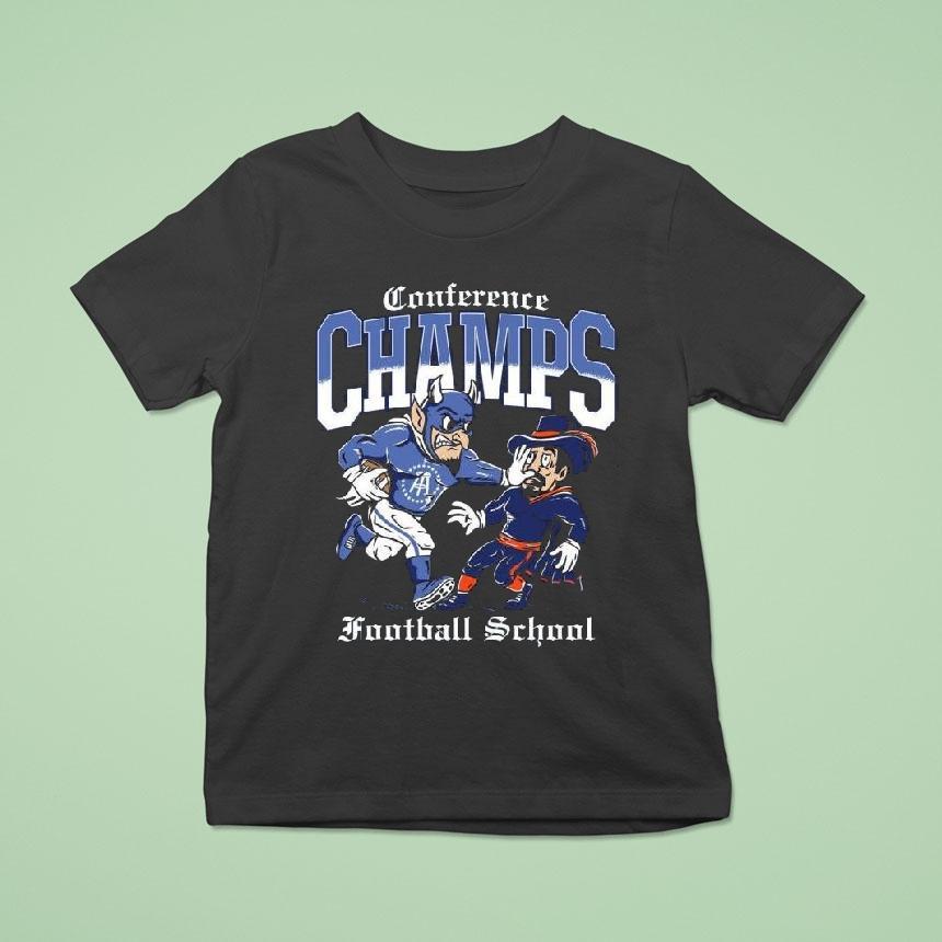 Duke Blue Devils 2025 Conference Champs Stiff Arm Shirt