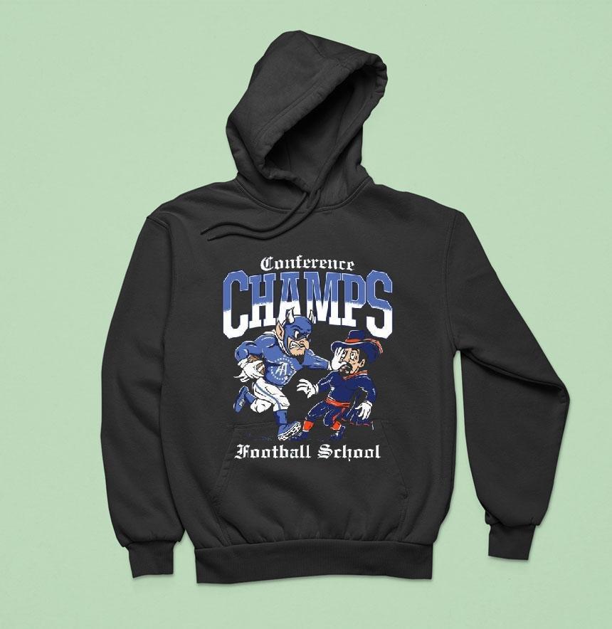 Duke Blue Devils 2025 Conference Champs Stiff Arm Shirt Duke Blue Devils 2025 Conference Champs Stiff Arm Shirt