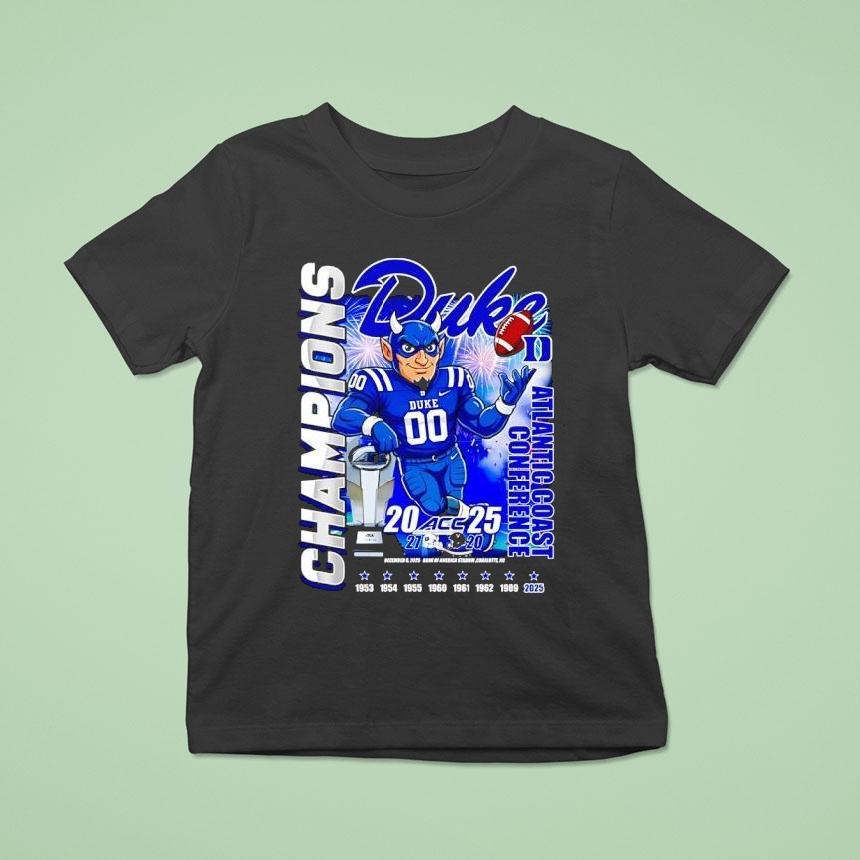 Duke Blue Devils Atlantic Coast Conference Champions 2025 Shirt