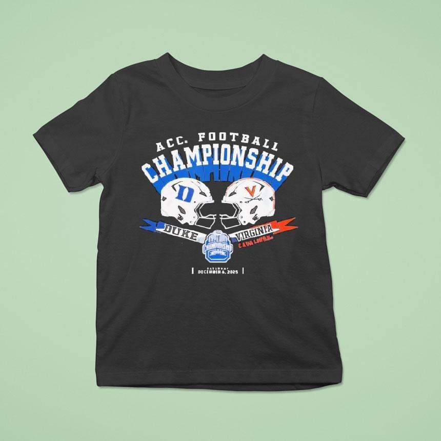 Duke Vs Virginia Acc Championship 2025 Football Dark Heather Shirt