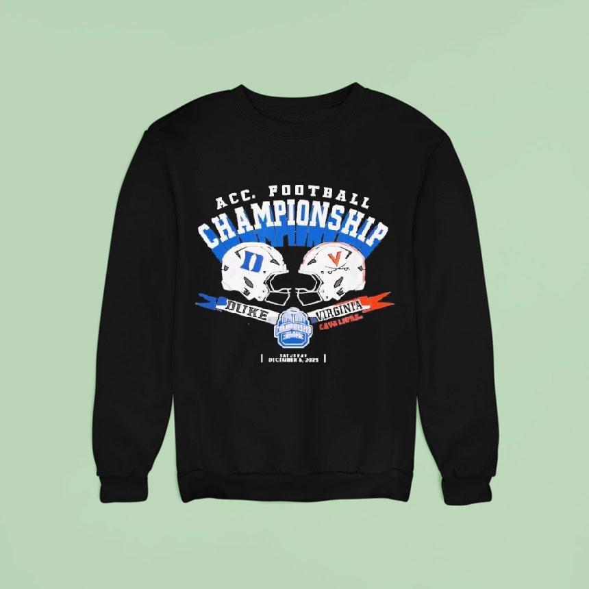 Duke Vs Virginia Acc Championship 2025 Football Dark Heather Shirt Duke Vs Virginia Acc Championship 2025 Football Dark Heather Shirt