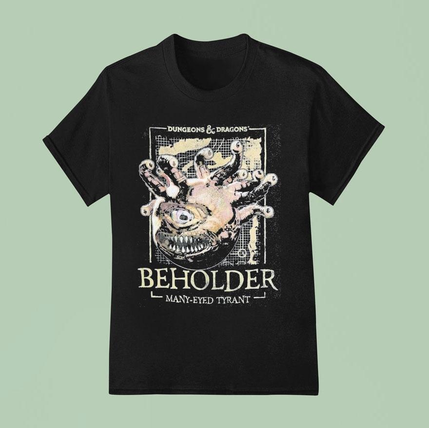 Dungeons Dragons Beholder Many Eyed Tyrant Shirt