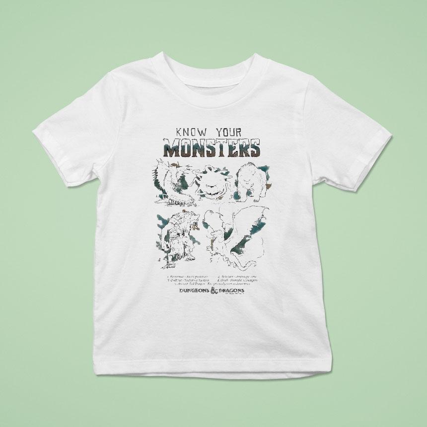 Dungeons Dragons Know Your Monsters Shirt