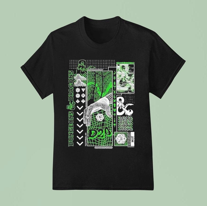 Dungeons Dragons Trippy Tech Shirt