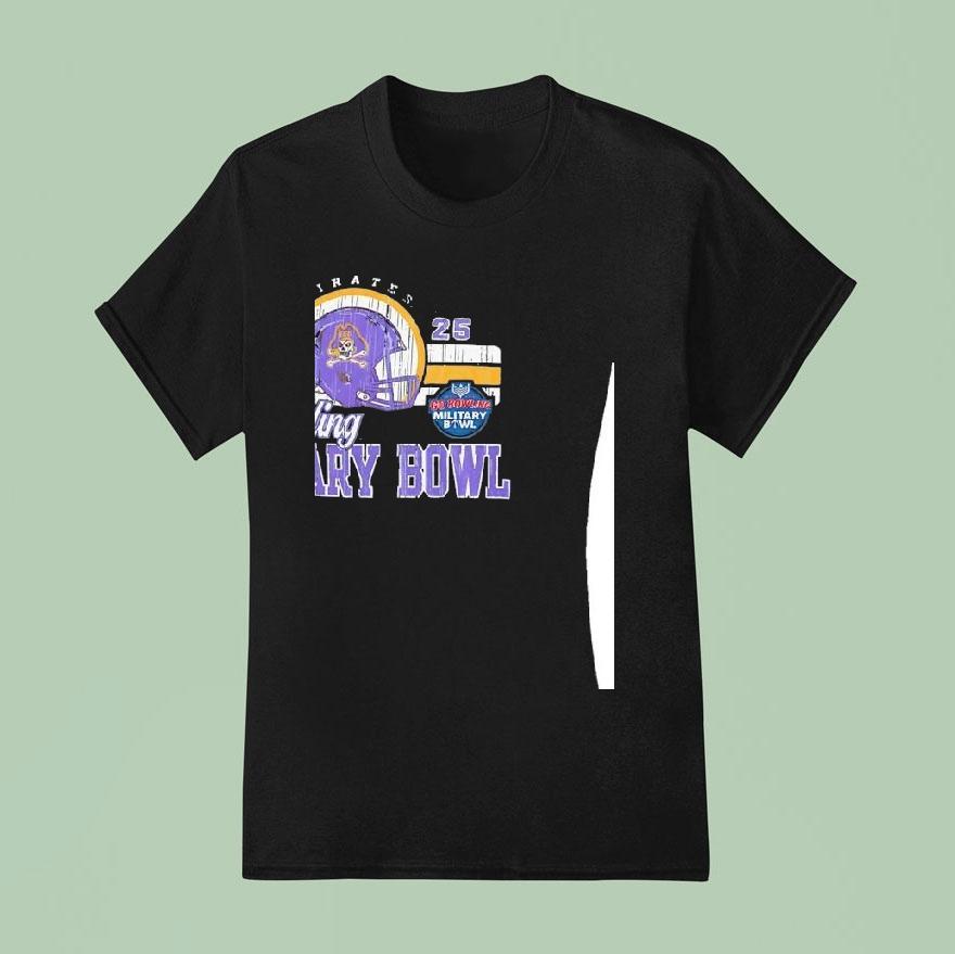 East Carolina Pirates Football Go Bowling Military Bowl 2025 Shirt