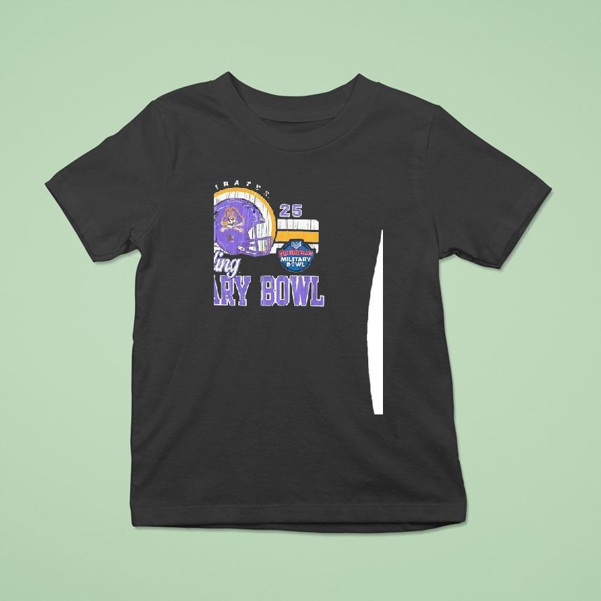 East Carolina Pirates Football Go Bowling Military Bowl 2025 Shirt