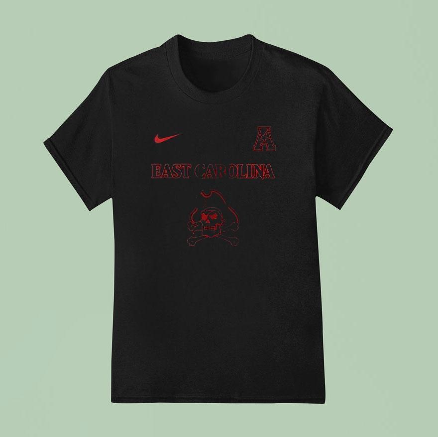 East Carolina Pirates X Stranger Things Acc Crossover Logo Shirt