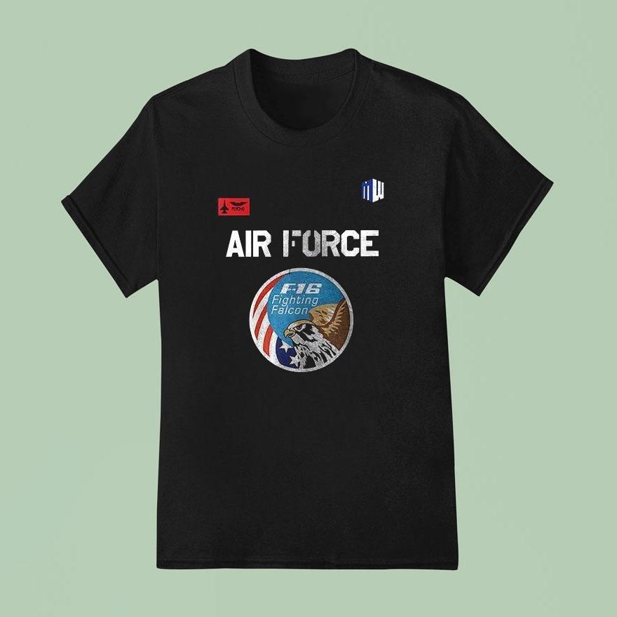 F16 Fighting Falcon Air Force Logo Shirt