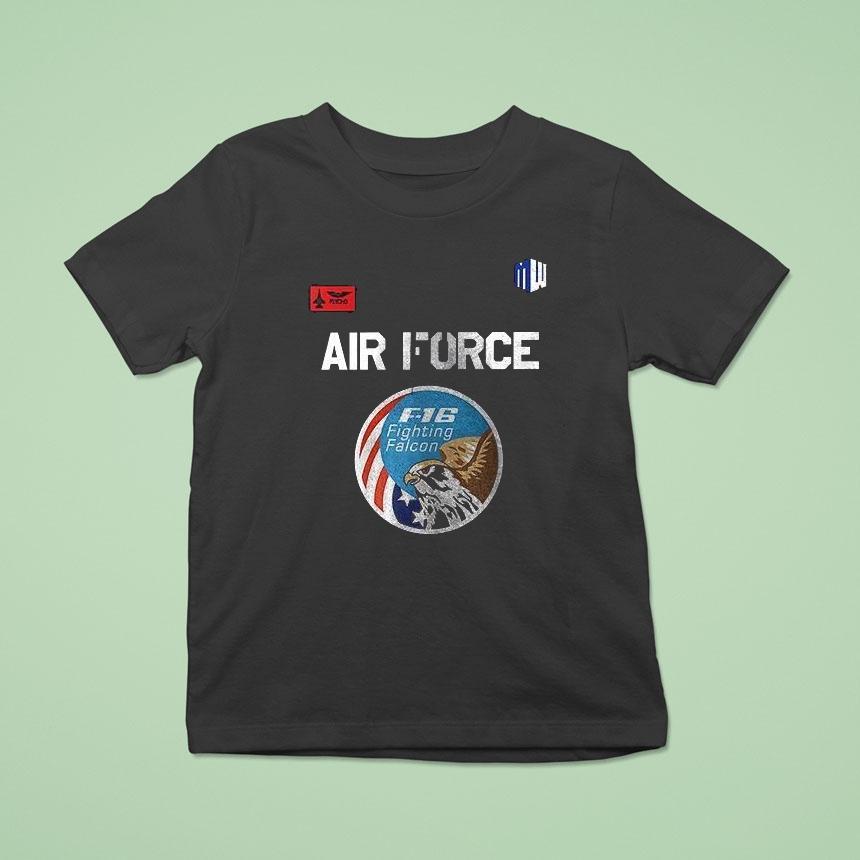 F16 Fighting Falcon Air Force Logo Shirt