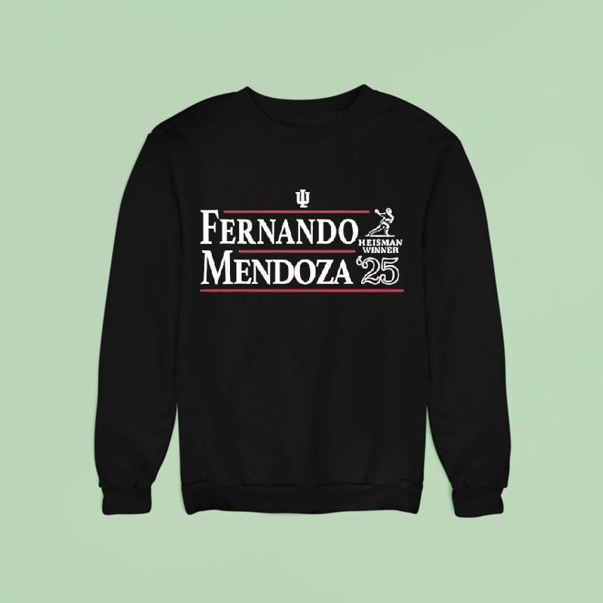 Fernando Mendoza Indiana Hoosiers Heisman Winner 2025 Shirt Fernando Mendoza Indiana Hoosiers Heisman Winner 2025 Shirt