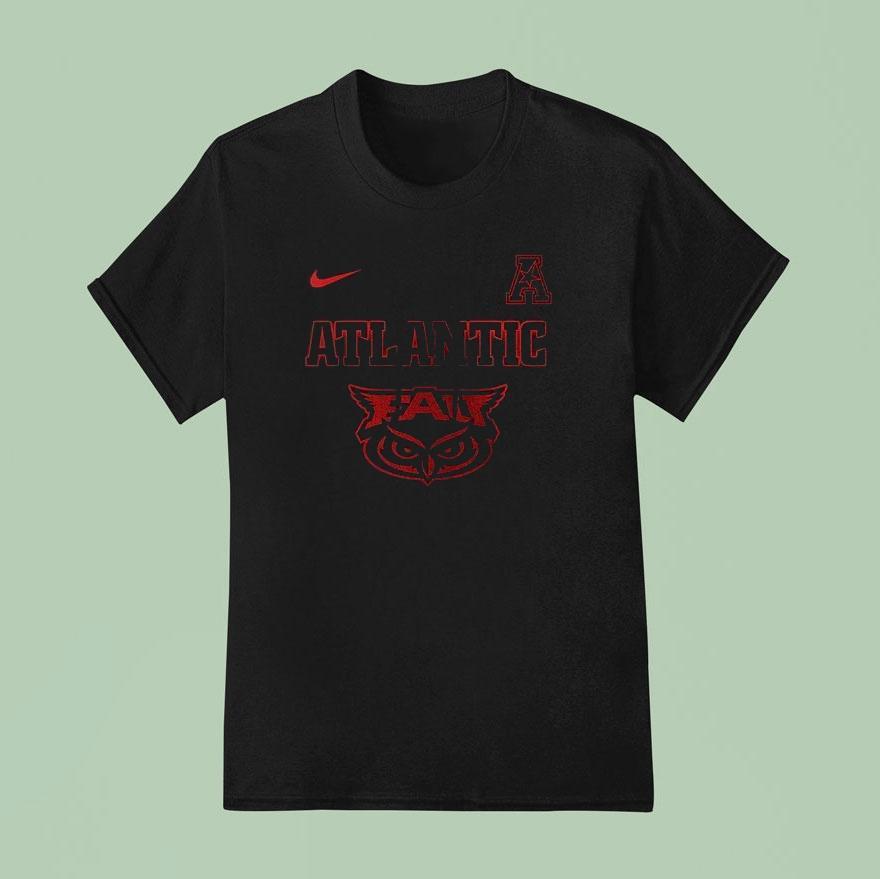 Florida Atlantic Owls X Stranger Things Acc Crossover Logo Shirt