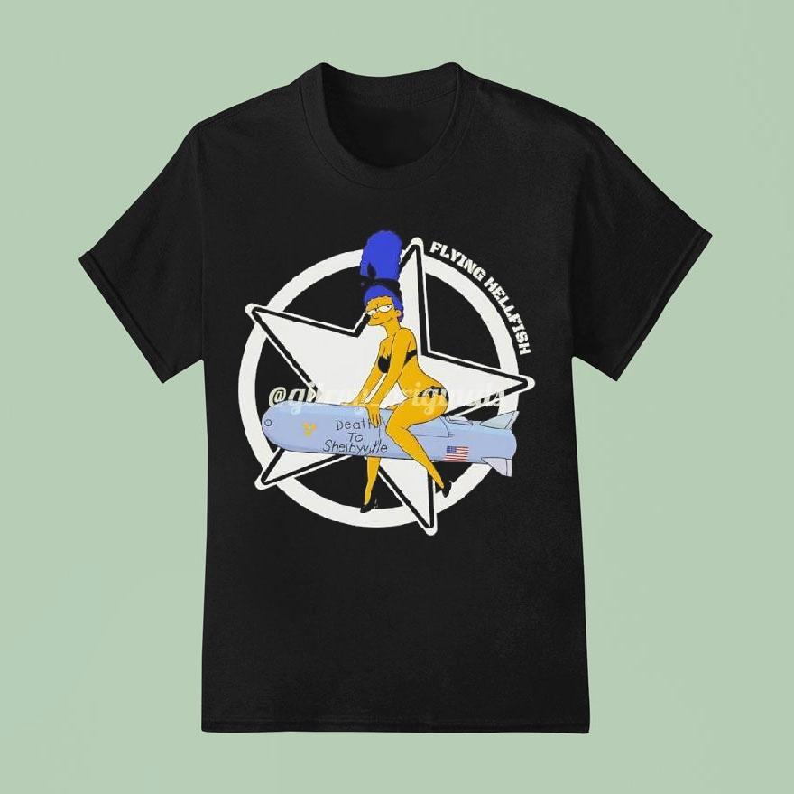 Flying Hellfish Death To Shelbyville Graphic Shirt