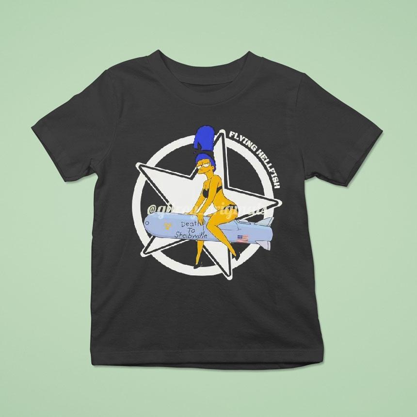 Flying Hellfish Death To Shelbyville Graphic Shirt