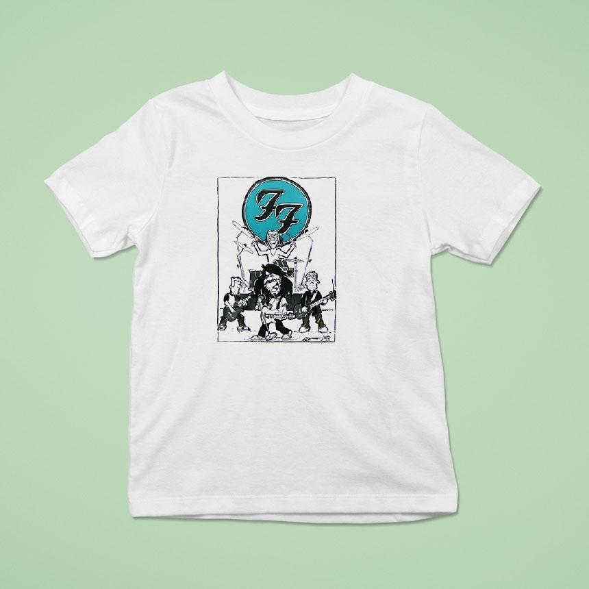 Foo Fighters Take Cover 2026 Caricature Art Dates Schedule Shirt