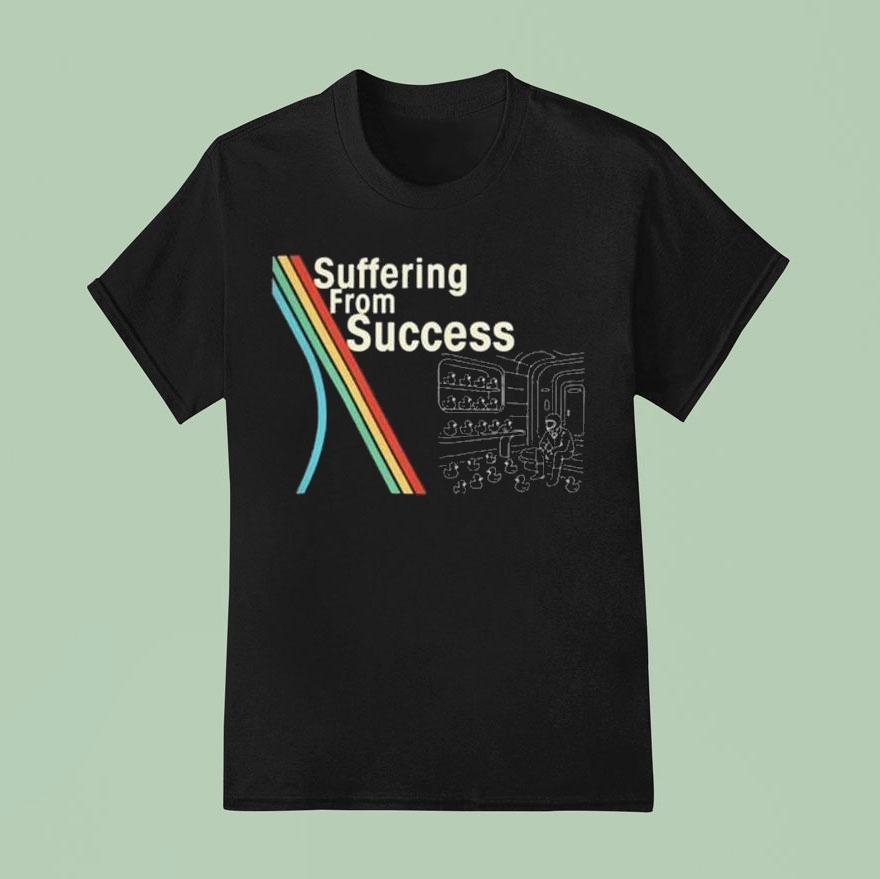 Funny Retro Rainbow Arcade Gamer Duck Collection Shirt