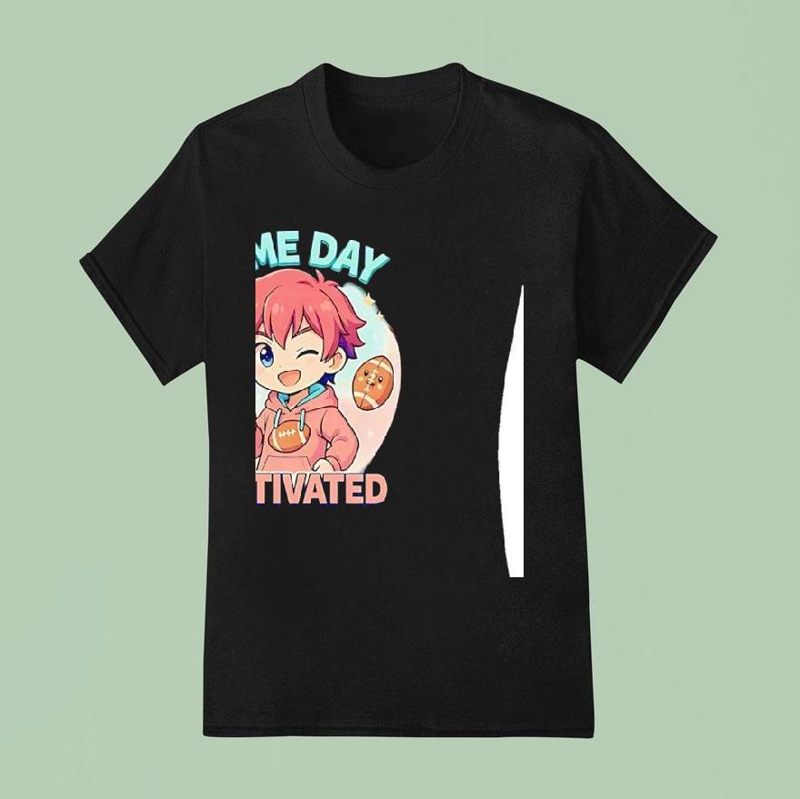 Game Day Activated Anime Chibi Football Shirt
