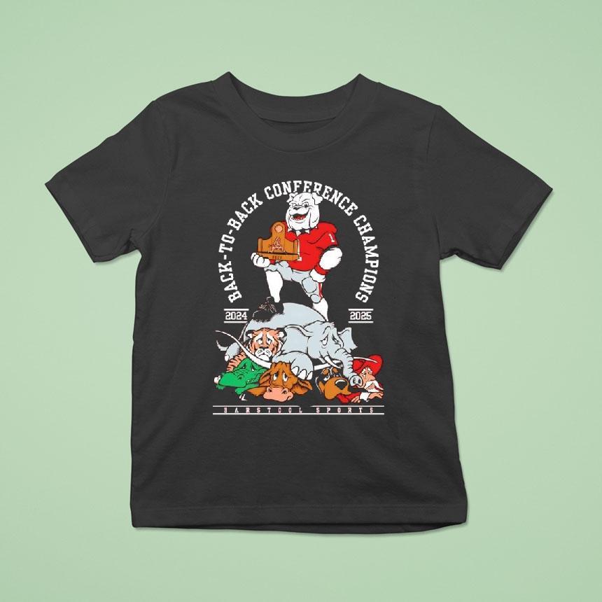 Georgia Bulldogs Back-to-back Conference Champions 2025 Shirt