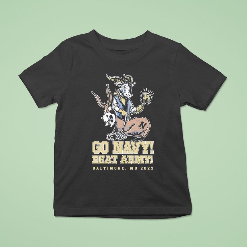 Go Navy Midshipmen Beat Army Black Knights Baltimore Md 2025 Shirt