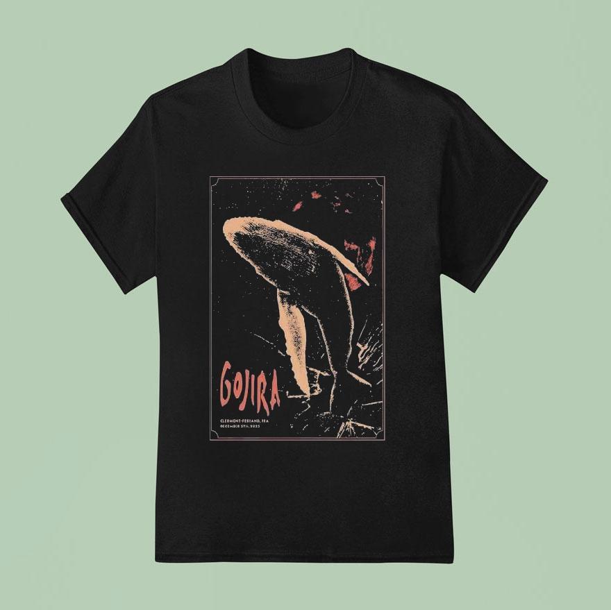 Gojira Dec 5 2025 Clermont Ferrand Fr Shirt