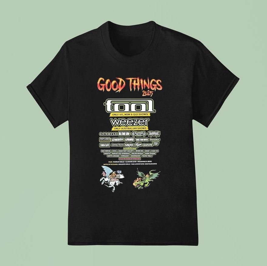 Good Things Festival Full Lineup Australia And New Zealand Shows On December 5 6 7 2025 Shirt