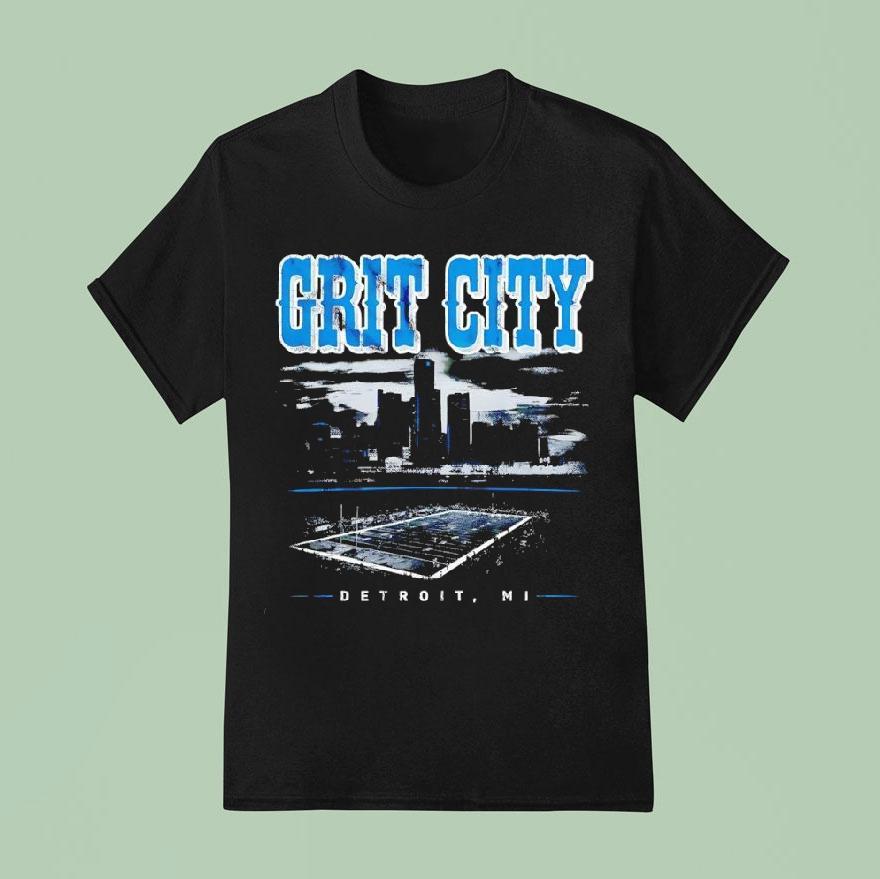Grit City Detroit Mi Graphic Shirt