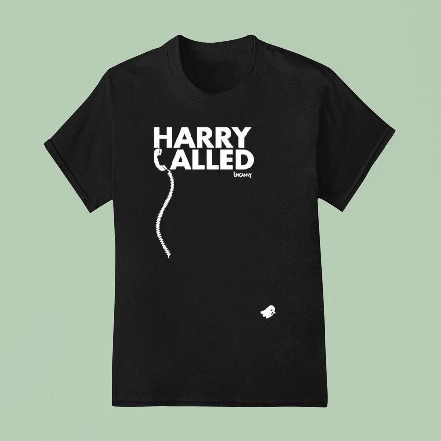 Harry Called Graphic Ghost Phone Receiver Shirt