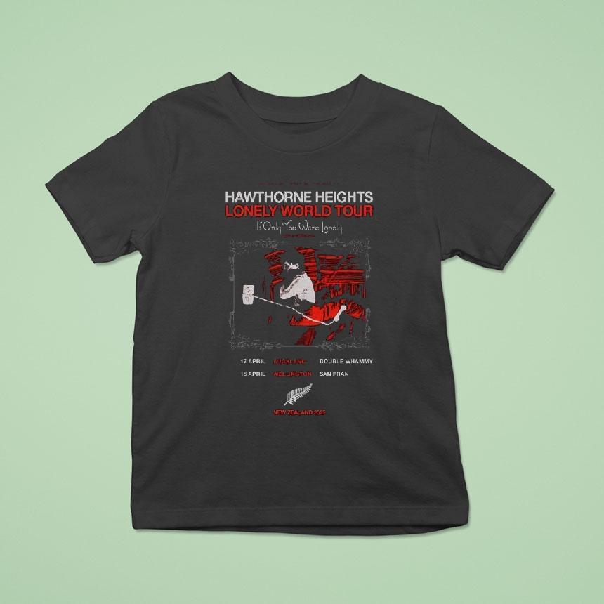 Hawthorne Heights April 17-18 2026 Nz Tour Shirt
