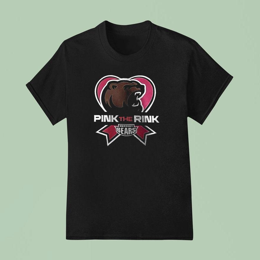 Hershey Bears Pink The Rink Logo Shirt