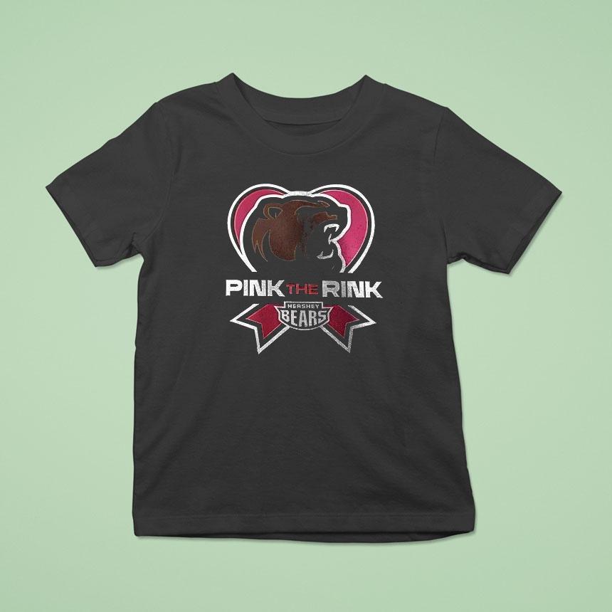Hershey Bears Pink The Rink Logo Shirt