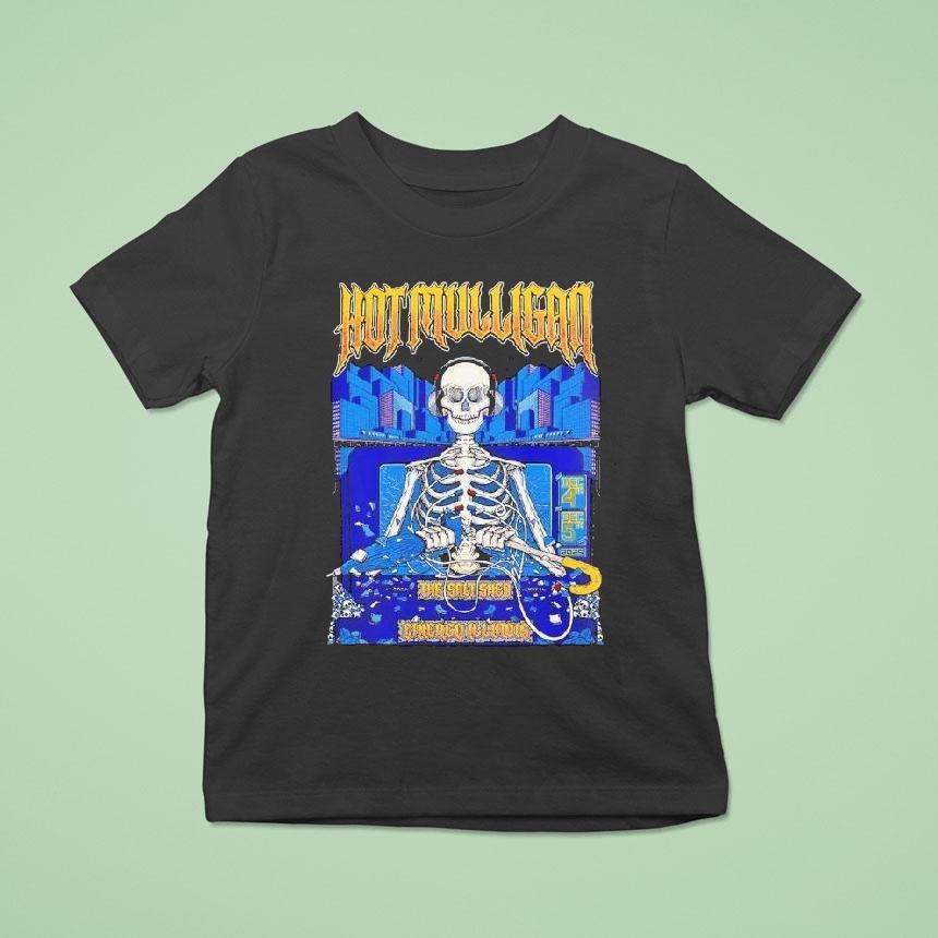Hot Mulligan Chicago Illinois Shows At The Salt Shed On December 4 And 5 2025 Skeleton Shirt