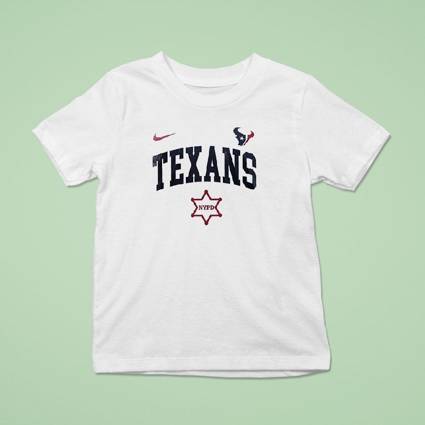 Houston Texans Nypd 180th Anniversary Logo Shirt