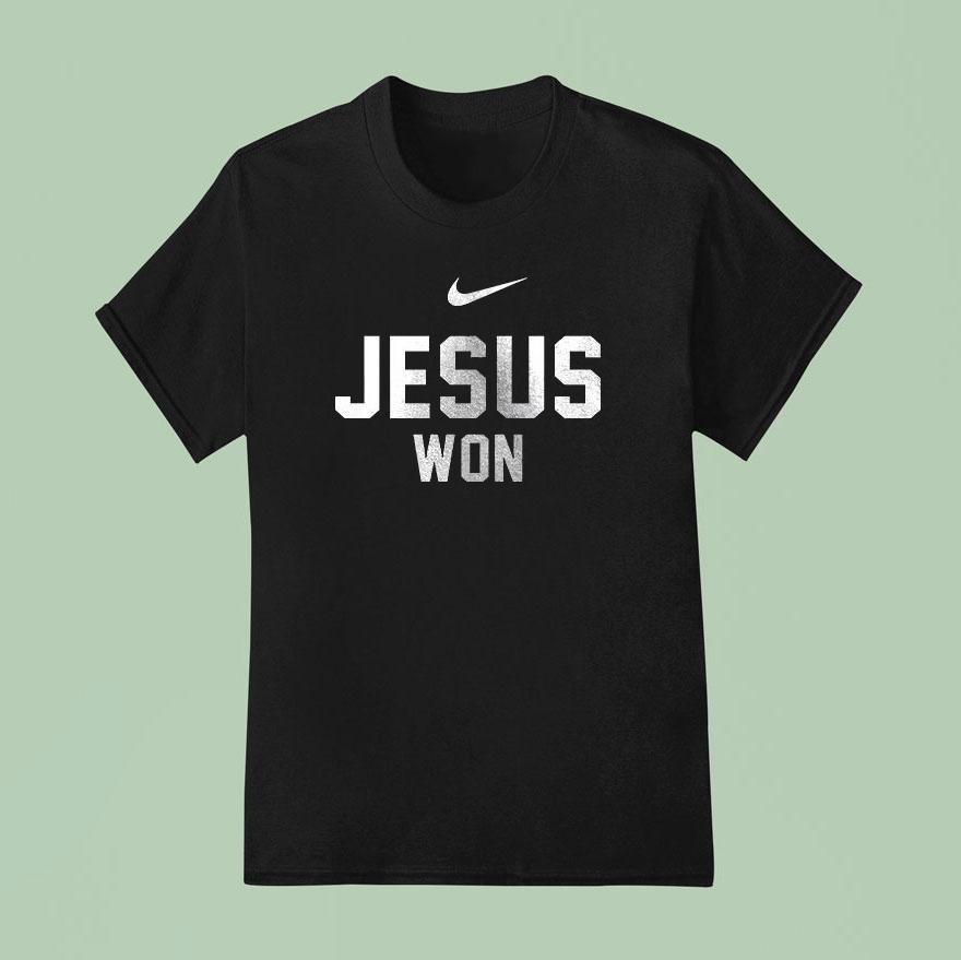Houston Texans X Jesus Won Logo Cross Shirt