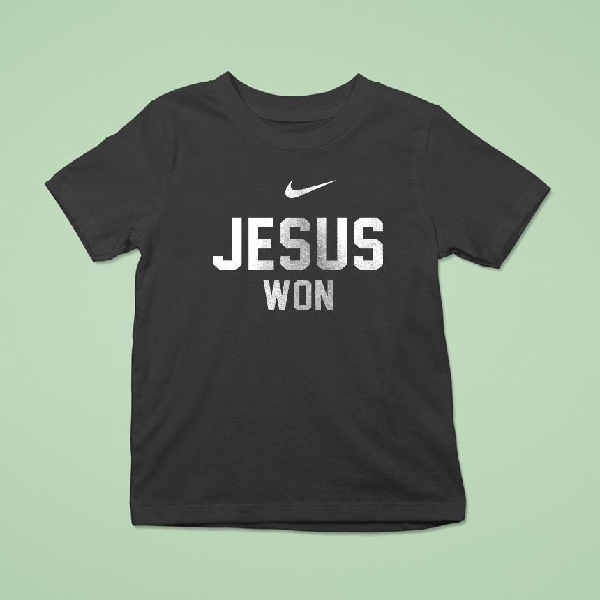 Houston Texans X Jesus Won Logo Cross Shirt