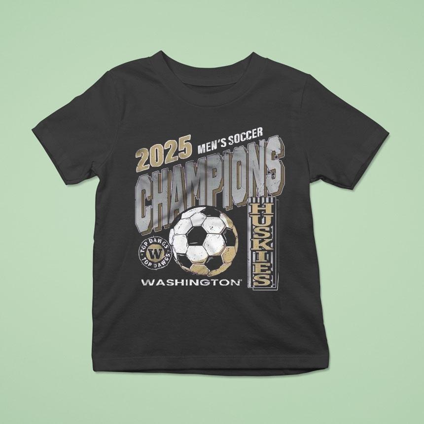 Huskies Washington Men’s Soccer Are Champs 2025 Shirt