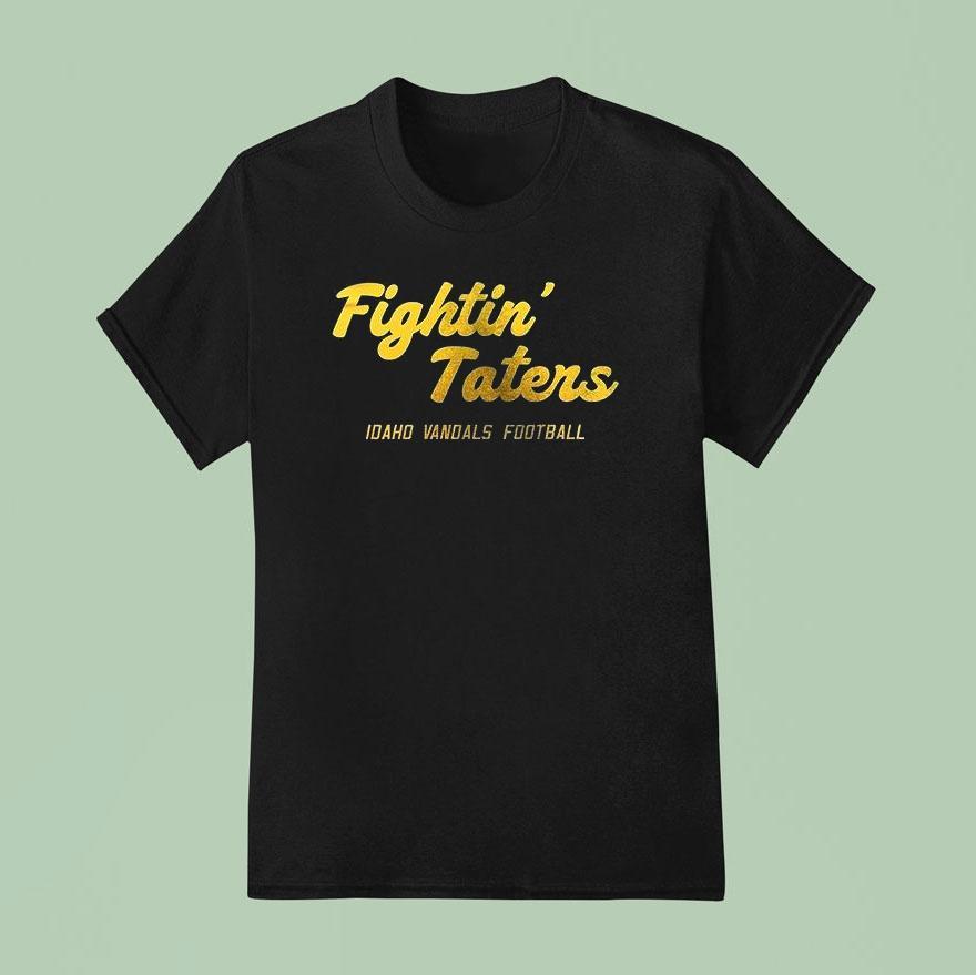 Idaho Vandals Fightin’ Taters Logo Text Shirt